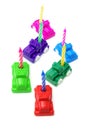 Toy Cars with Birthday Candles