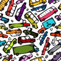 Toy cars collection, seamless pattern for your