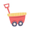 Toy cart element children plaything Royalty Free Stock Photo