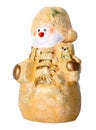 Toy Christmas snowman Royalty Free Stock Photo