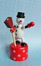 Toy christmas snowman Royalty Free Stock Photo
