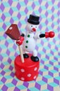 Toy christmas snowman Royalty Free Stock Photo