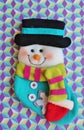 Toy christmas snowman Royalty Free Stock Photo