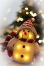 Toy Christmas snowman Royalty Free Stock Photo