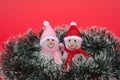 Toy christmas snowman Royalty Free Stock Photo