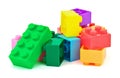 Toy colorful plastic blocks