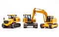 Toy Construction Vehicles Set -Generative Ai Royalty Free Stock Photo