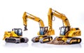 Toy Construction Vehicles Set -Generative Ai Royalty Free Stock Photo