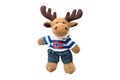 Toy deer isolated on white background Royalty Free Stock Photo