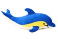 Toy dolphin isolated on a white background Royalty Free Stock Photo