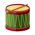 Toy drum with a drumsticks