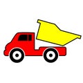 Toy Dump truck clipart