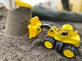 Toys in the sand Royalty Free Stock Photo