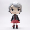 Charlotte Vinyl Toy In Leather Black And Red Clothing Portrait Miniature