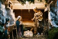 Toy figurines - the birth of Jesus Christ Royalty Free Stock Photo