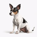 Toy Fox Terrier breed dog isolated on a clean white background Royalty Free Stock Photo