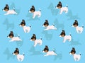 Toy Fox Terrier Dog Animation Running Illustration Seamless Background