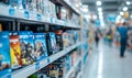 Video Games on Store Shelf Royalty Free Stock Photo