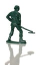 Toy Green Army Man (Mine Sweeper) Royalty Free Stock Photo