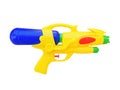 Toy gun for boys on a white background Royalty Free Stock Photo