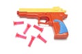 Toy Gun with Rubber Bullets Royalty Free Stock Photo