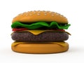 Toy hamburger Royalty Free Stock Photo