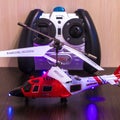 Toy helicopter on radio control