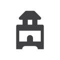 Toy Home Icon - Toy House Icon Royalty Free Stock Photo