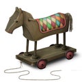 Toy iron horse Royalty Free Stock Photo