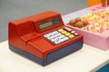 Toy for kids - a cash register Royalty Free Stock Photo