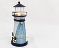 Toy lighthouse with white background