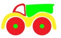 Toy lorry icon. Royalty Free Stock Photo