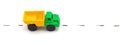 Toy lorry on road Royalty Free Stock Photo