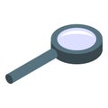 Toy magnifier icon, isometric style Royalty Free Stock Photo