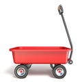 Toy mini wagon side view 3D Royalty Free Stock Photo