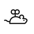 toy mouse icon. toy mouse line icon Royalty Free Stock Photo