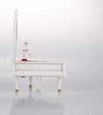 toy music box or piano music box on a background. Royalty Free Stock Photo