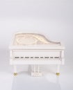 toy music box or piano music box on a background. Royalty Free Stock Photo