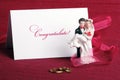 Toy newly-married couple Royalty Free Stock Photo