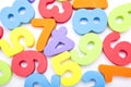Toy numbers background Royalty Free Stock Photo