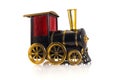 Toy Old train isolated on white background Royalty Free Stock Photo