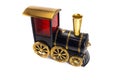 Toy Old train isolated on white background Royalty Free Stock Photo