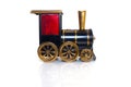 Toy Old train isolated on white background Royalty Free Stock Photo