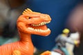 Toy Orange Dinosaur Royalty Free Stock Photo