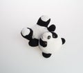 toy or panda soft toy on a background.