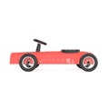 A toy pedal cart on a white background, 3d rendering Royalty Free Stock Photo