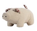 Toy pig isolated on white Royalty Free Stock Photo