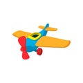 Toy plane cartoon icon