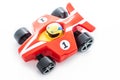 Toy plastic formule car Royalty Free Stock Photo