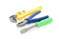 Toy plastic tools Royalty Free Stock Photo